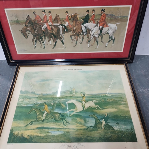 89 - Collection of four hunting prints, two by Lawrence & Jellicoe, London, another is Shayers English Fo... 