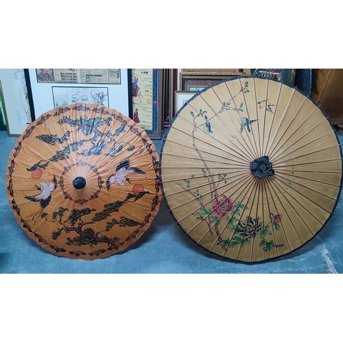 119 - Two early oriental parasols (2)