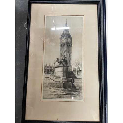 130 - collection of various etchings and engravings, all framed (Qty)