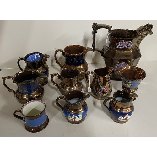 375 - Small quantity of Victorian Lusterware (Qty)