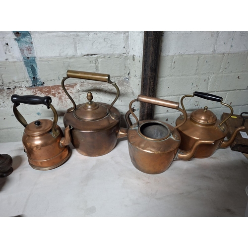 53 - 4 Copper kettles (4)