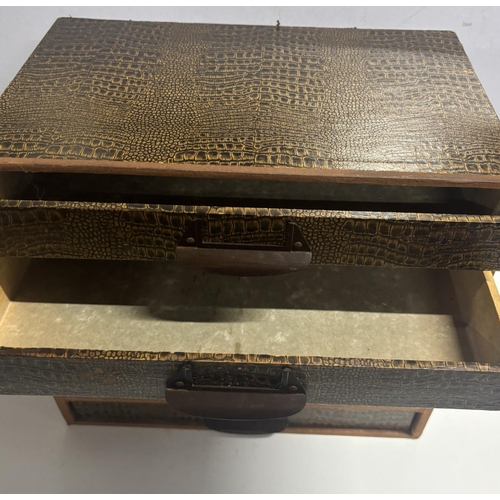 169 - Leather, Possibly snake skin drawers