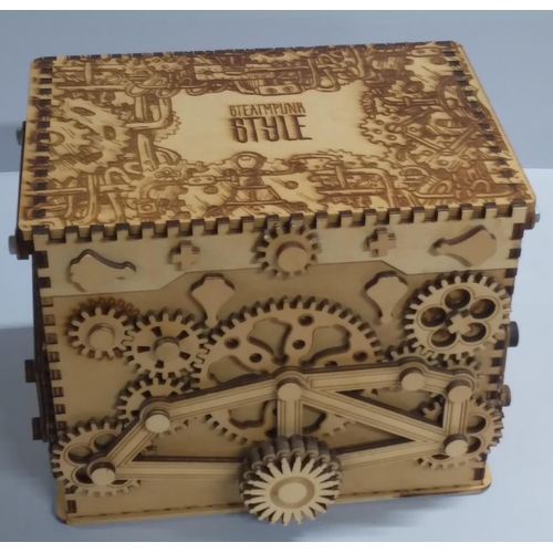 188 - Unusual steampunk style wooden box