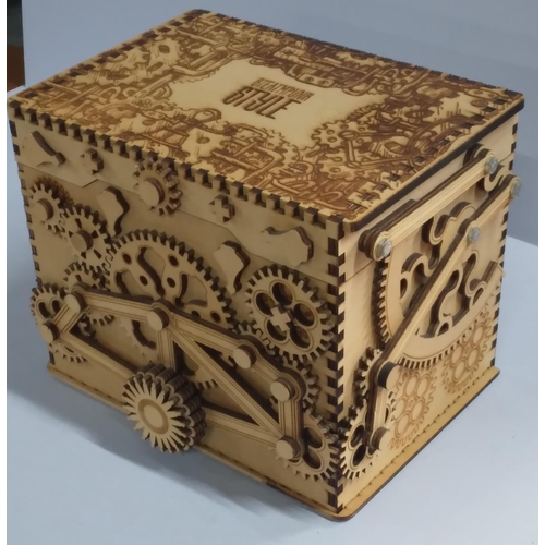 188 - Unusual steampunk style wooden box