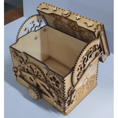 188 - Unusual steampunk style wooden box