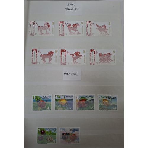 229 - Three stunning albums containing Guernsey & Alderney all mint unmounted sets and/or mini-sheets, pos... 