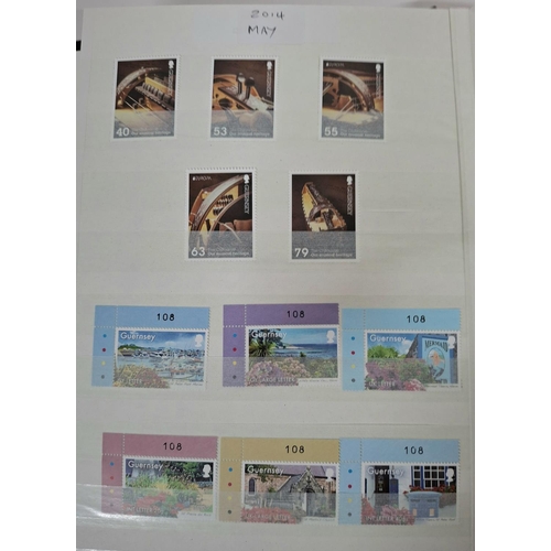 229 - Three stunning albums containing Guernsey & Alderney all mint unmounted sets and/or mini-sheets, pos... 