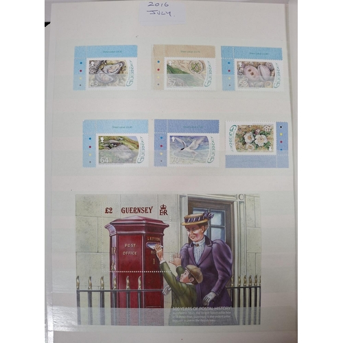 229 - Three stunning albums containing Guernsey & Alderney all mint unmounted sets and/or mini-sheets, pos... 