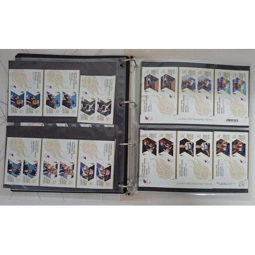 232 - Official London 2012 GB Gold medal winners stamp collection consisting all 29 gold medal winners, mi... 