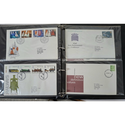 238 - Four albums of GB QEII FDC July 1969 to June 1994 together with an album of Commonwealth and British... 