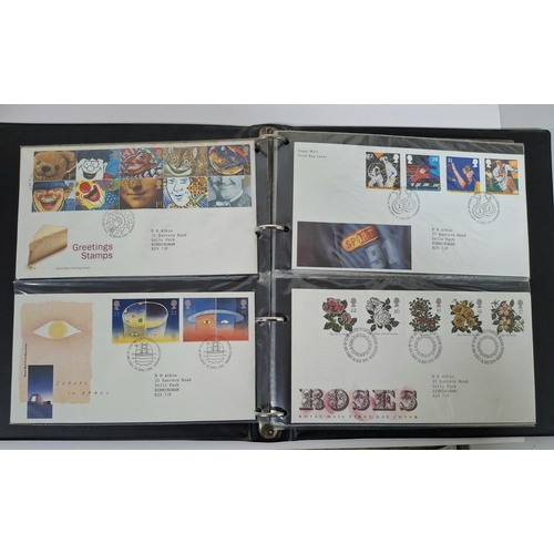 238 - Four albums of GB QEII FDC July 1969 to June 1994 together with an album of Commonwealth and British... 