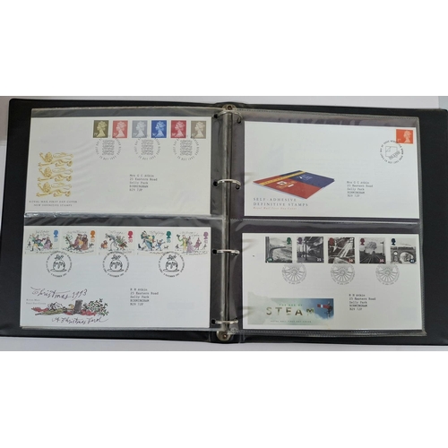 238 - Four albums of GB QEII FDC July 1969 to June 1994 together with an album of Commonwealth and British... 