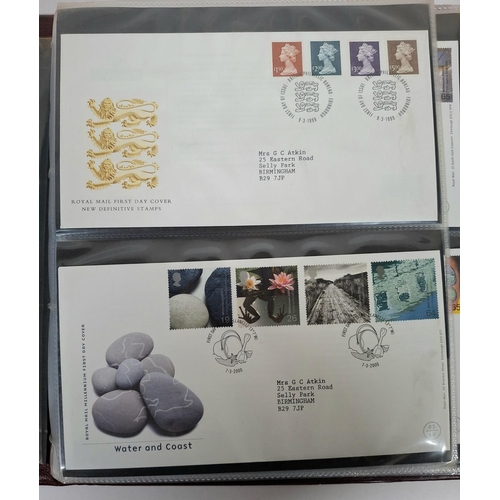 240 - Three albums of GB QEII FDC March 1999 to Feb 2010, possibly complete (Qty)