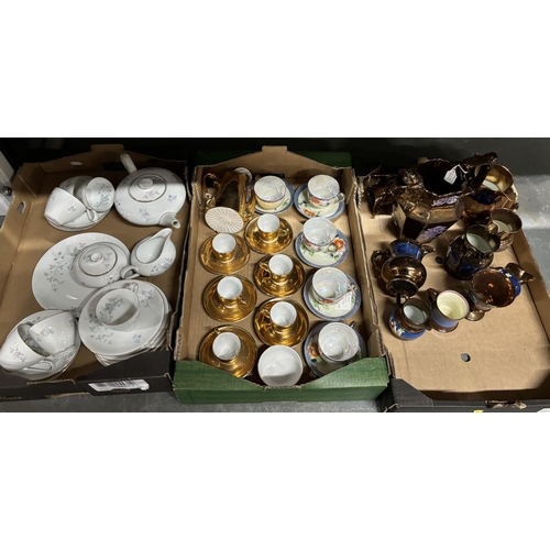 285 - Three boxes of assorted, good quality antique and vintage porcelain and ceramic dinner and decorativ... 