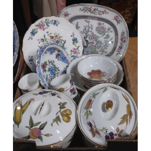 286 - 3 boxes of assorted, good quality antique and vintage porcelain and ceramic dinner & decorative item... 