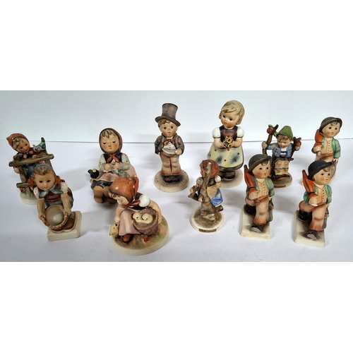 340 - Collection of 20thC, German made Goebel child figurines