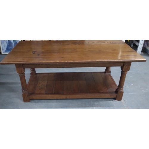 406 - Oak coffee table