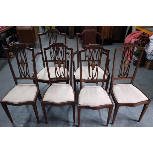 397 - Set of six fine quality Regency style dining chairs including two carvers (6)