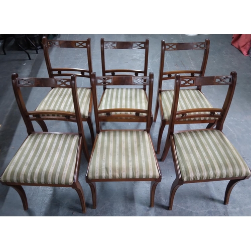 398 - Six good quality reproduction dining chairs (6)