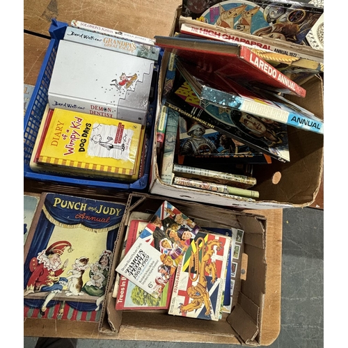 353 - large collection of assorted books and cigarette cards including rupert and Enid Blyton