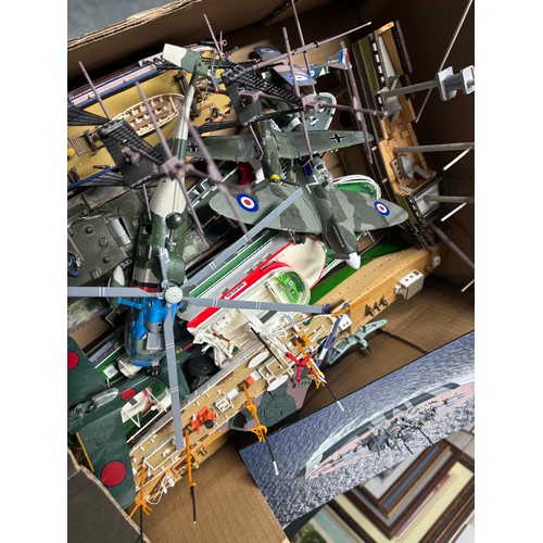 79 - Collection of various models including mostly planes and ships (Qty)