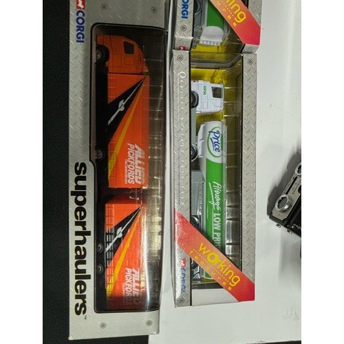 265 - 4 Boxed Corgi Superhaulers including Asda and Allied Pickfords