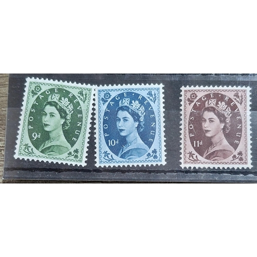 130 - GB QEII 1955 Wilding designs printed by Harrisons set of 16 M N H 1/2d to 1/6d (16)