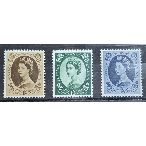 130 - GB QEII 1955 Wilding designs printed by Harrisons set of 16 M N H 1/2d to 1/6d (16)