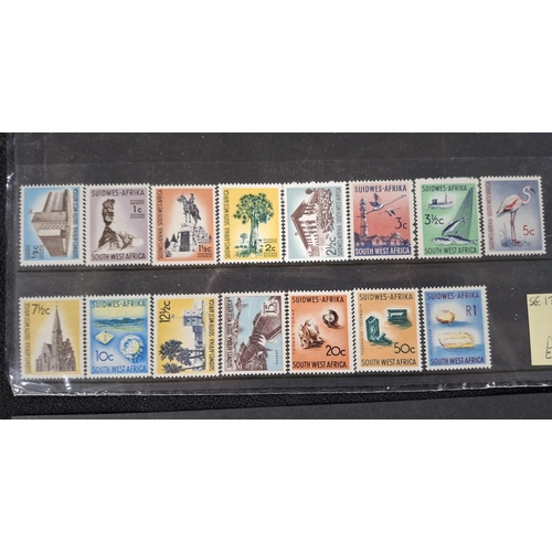 159 - Various hagner sheets, one containing South Africa full mint set to 1R (SG 171-185) together with a ... 