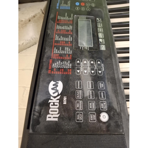 91 - Electrical Rock Jam keyboard,

no leads, untested