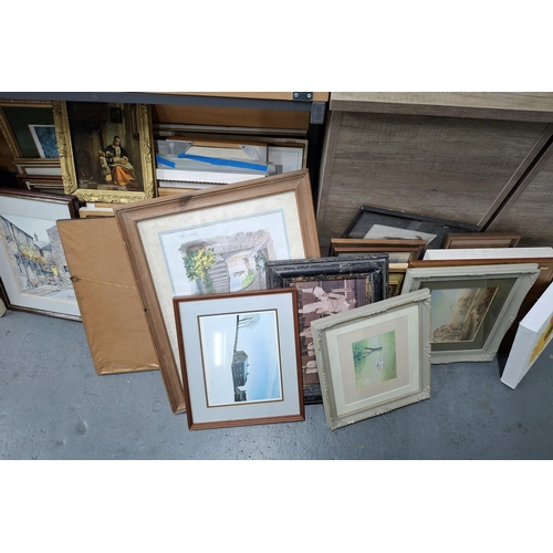 99 - Huge quantity of various prints, all framed (Qty)