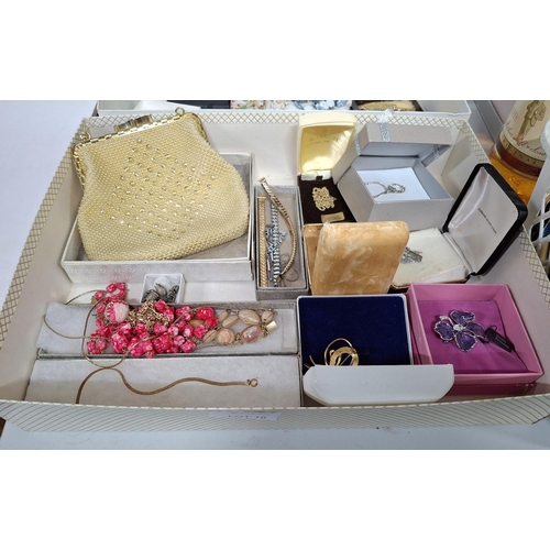 18 - Box of various boxed costume jewellery (Qty)