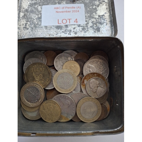 4 - Tub of various coinage (Qty)