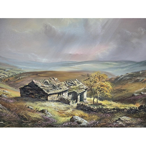 95 - Large John CORCORAN (born 1940 Nelson, Lancs) oil on canvas 