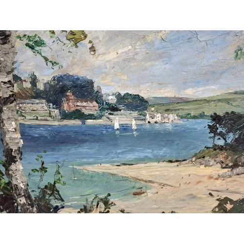 96 - Francis B. SAVAGE (1908-1985) oil on board, Mill Bay, Salcombe, Devon, signed, original label verso,... 