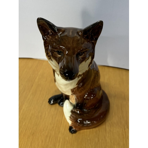 81 - Large Beswick, seated Fox,

31cm tall