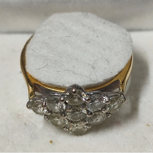 92 - An 18ct. Gold and Diamond cluster ring, approx. 1ct., 3.0 grams gross, size J