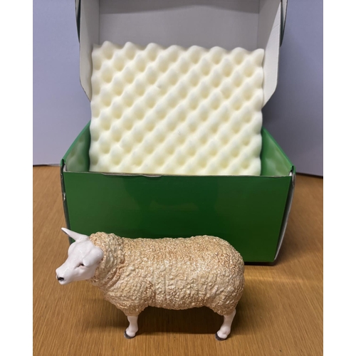 17 - Large, still boxed John Beswick sheep,

20cm long X 14cm tall