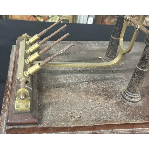 8 - ANTIQUE WOOL YARN WINDER by JOHN NESBITT of MANCHESTER,

Approx 71cm long by 41cm wide X 75cm tall