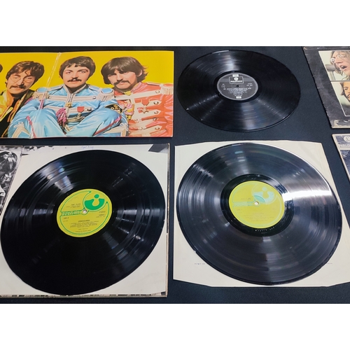 11 - Four LP's, three The Beatles LP's - 