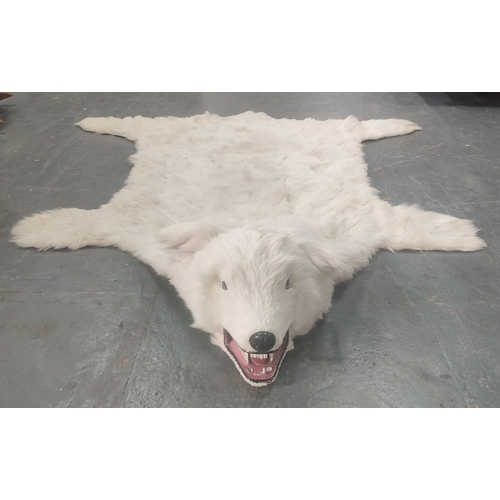 139 - A large Polar Bear rug, 190 x 170cm