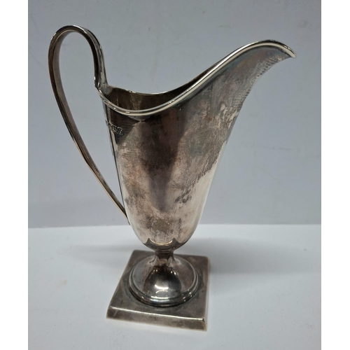 208 - Edward Viner of Sheffield 1927 helmet style silver cream jug,

approx 88 grams