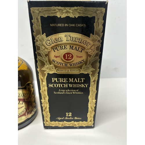 144 - Boxed, Glen Turner 12 Year old pure malt, 70cl, 40%