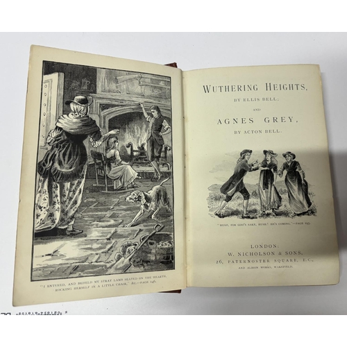 156 - Wuthering Heights and Agnes Grey, RARE antique edition under the pseudonyms Ellis Bell and Acton Bel... 