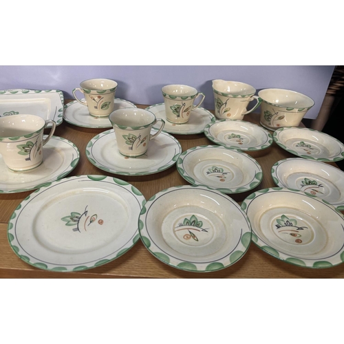 63 - Rare Crown Devon ety A465 part Art Deco tea service (20)