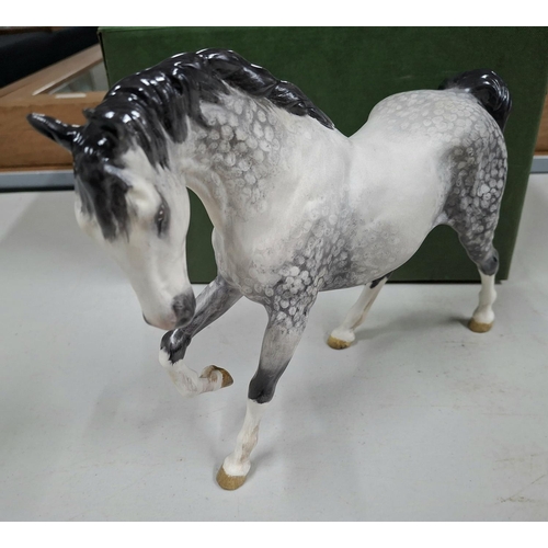 143 - Black and White Beswick Horse