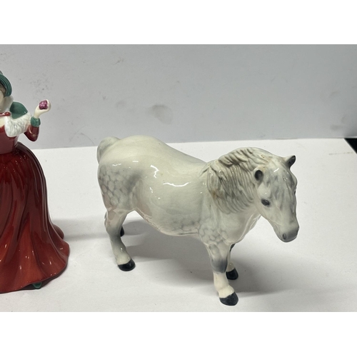 230 - 4 Royal Doulton figures including a Horse and Ladies