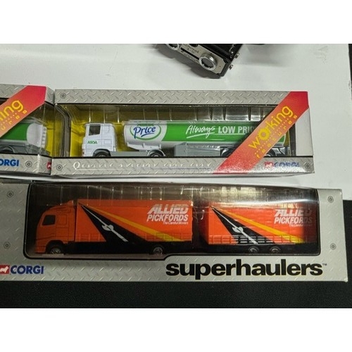 200 - 4 Boxed Corgi Superhaulers including Asda and Allied Pickfords