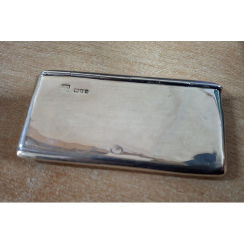 15 - London 1908 silver card case,

36 grams