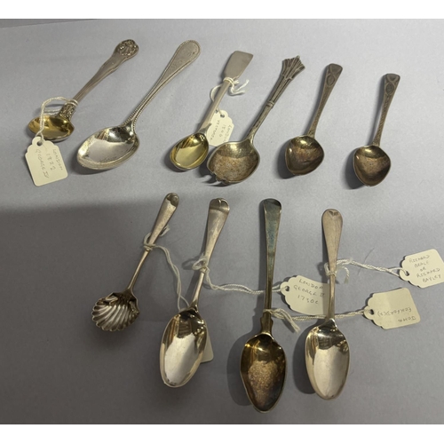 30 - 9 hallmarked antique silver spoons many Georgian examples with 1 other (10) 

135 grams